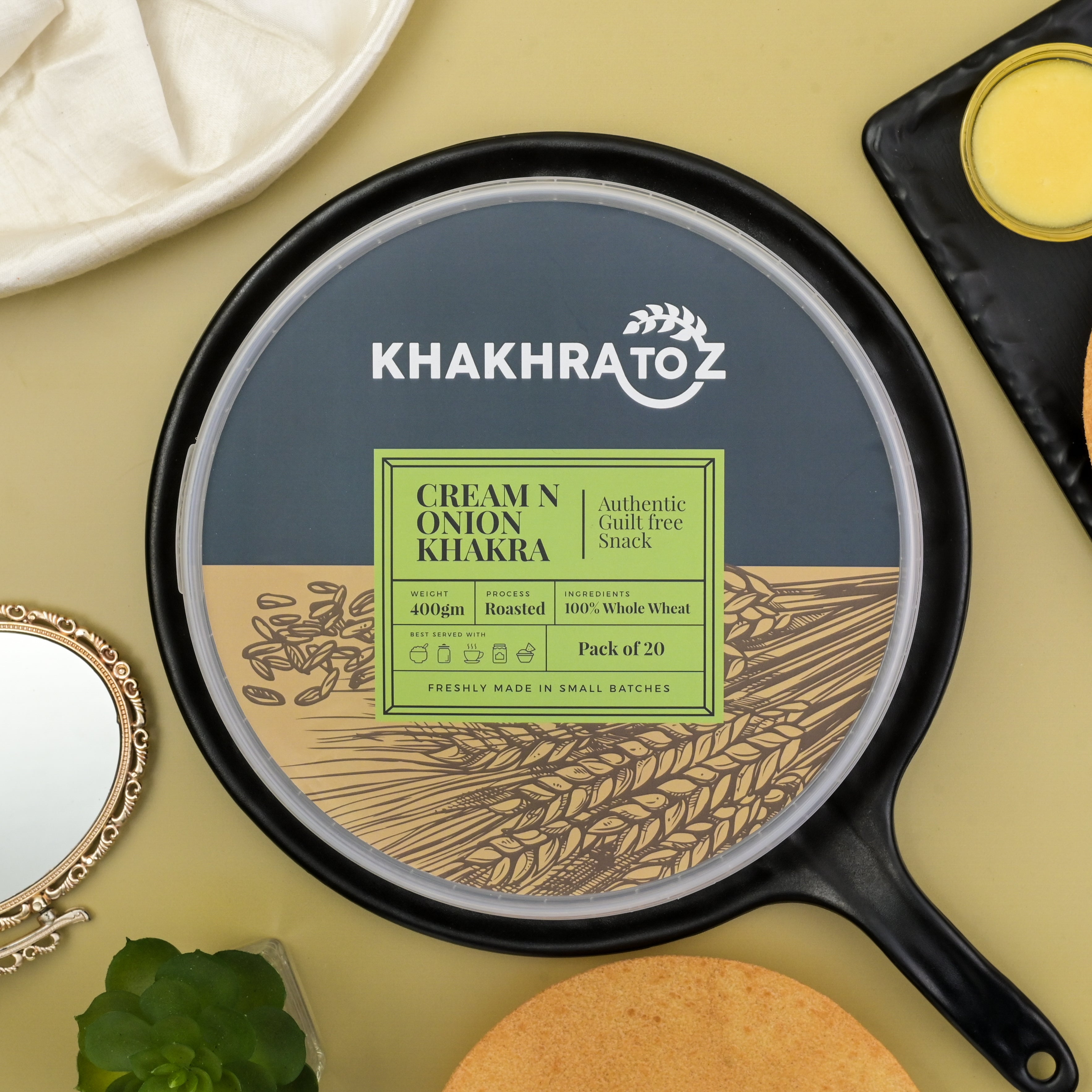 CREAM N ONION KHAKHRA