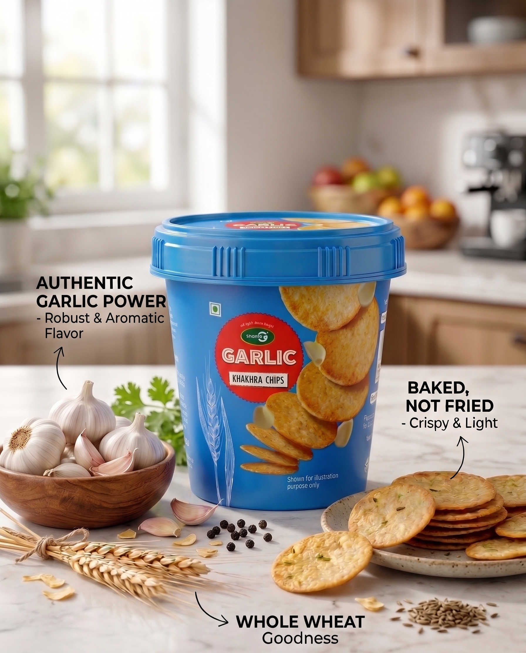 GARLIC KHAKHRA CHIPS