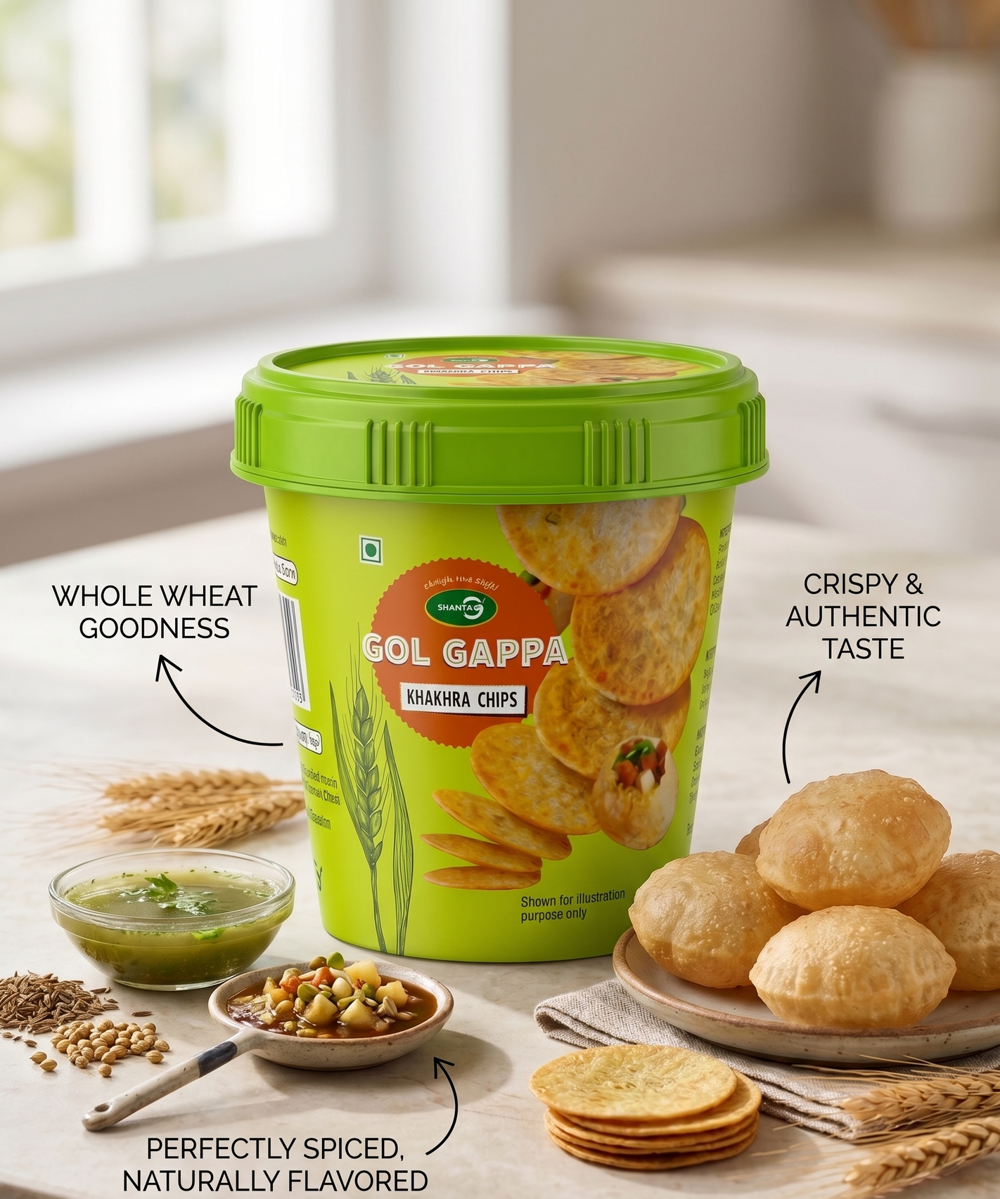 GOLGAPPA KHAKHRA CHIPS