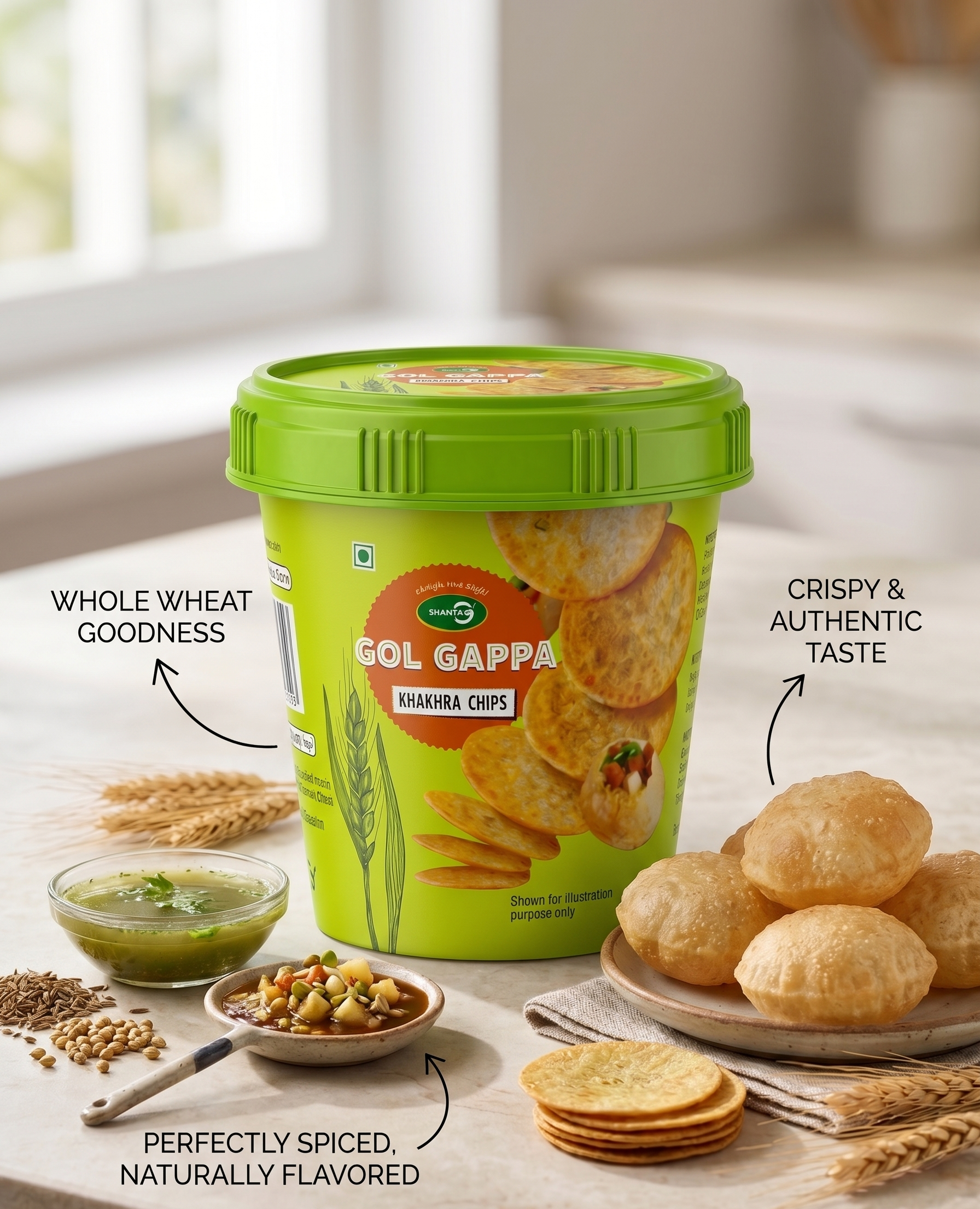 GOLGAPPA KHAKHRA CHIPS